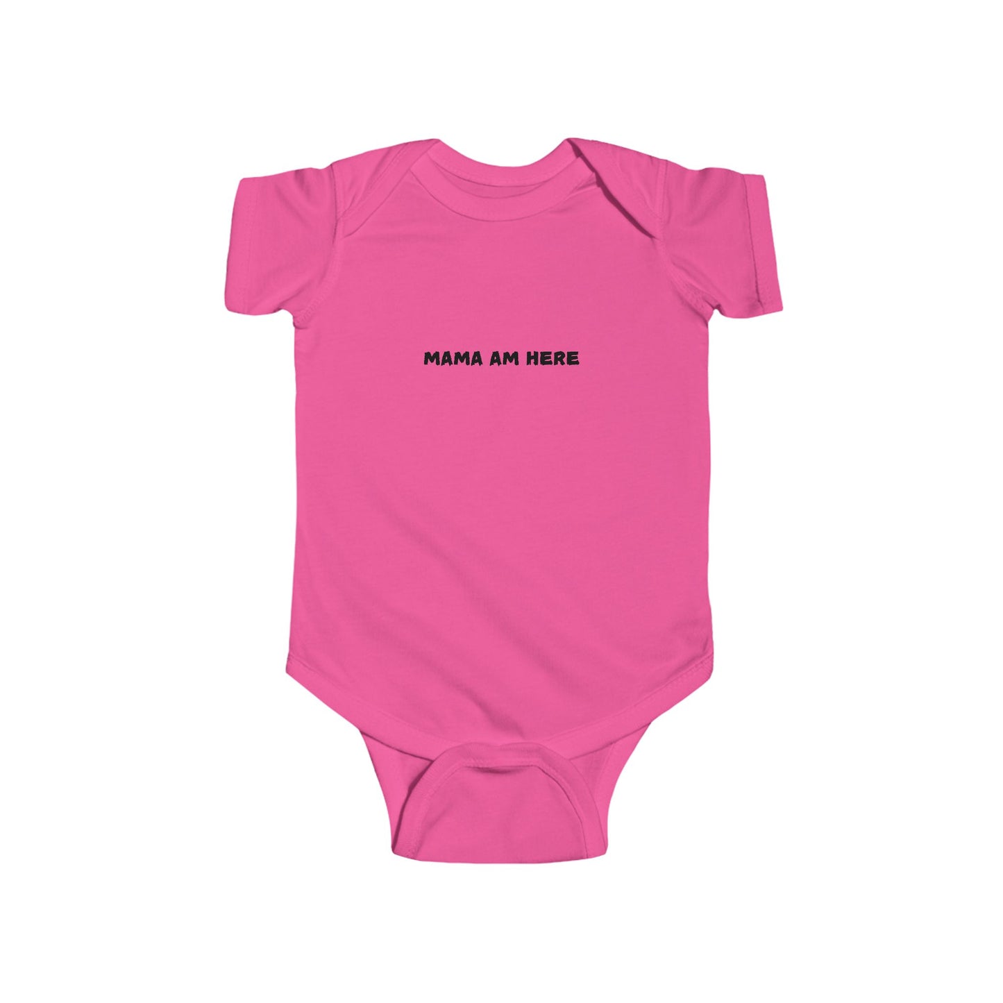 Cute Infant Bodysuit with 'MAMA AM HERE' Text, HELLO PAPA, Newborn Gift, Baby Shower Outfit, Comfortable Baby Wear, Adorable Baby Clothes