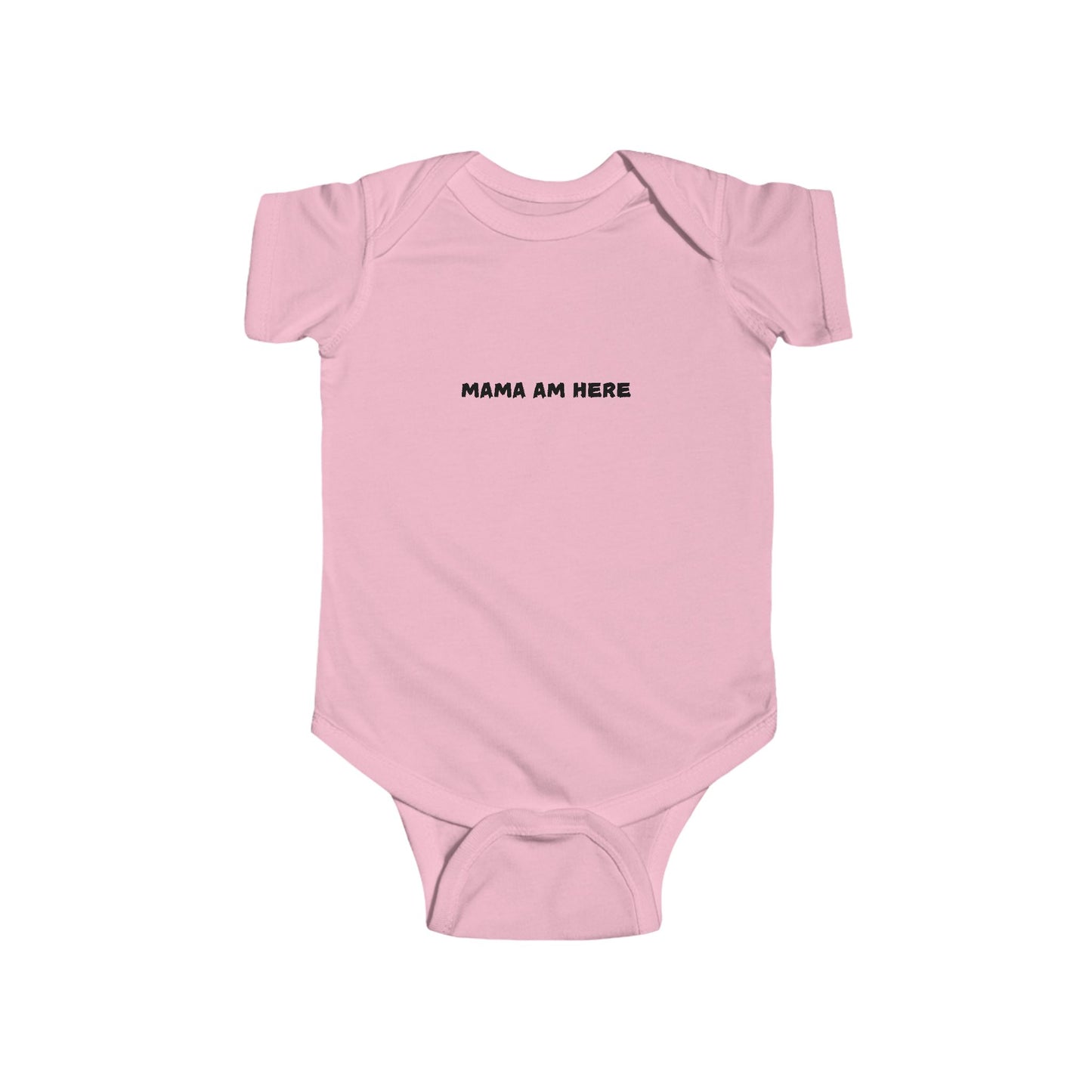 Cute Infant Bodysuit with 'MAMA AM HERE' Text, HELLO PAPA, Newborn Gift, Baby Shower Outfit, Comfortable Baby Wear, Adorable Baby Clothes