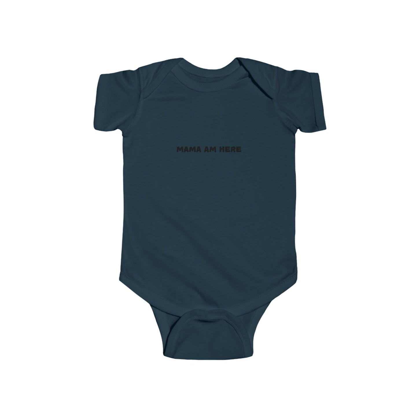 Cute Infant Bodysuit with 'MAMA AM HERE' Text, HELLO PAPA, Newborn Gift, Baby Shower Outfit, Comfortable Baby Wear, Adorable Baby Clothes