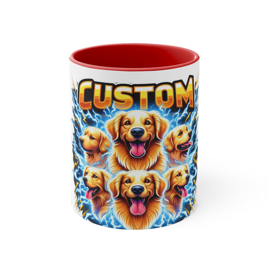 Custom Colorful Dog Lover Mug, Fun Pet Gift, Personalized Coffee Cup, Unique Animal Themed Drinkware, Birthday, Mother's Day, Dog [...]
