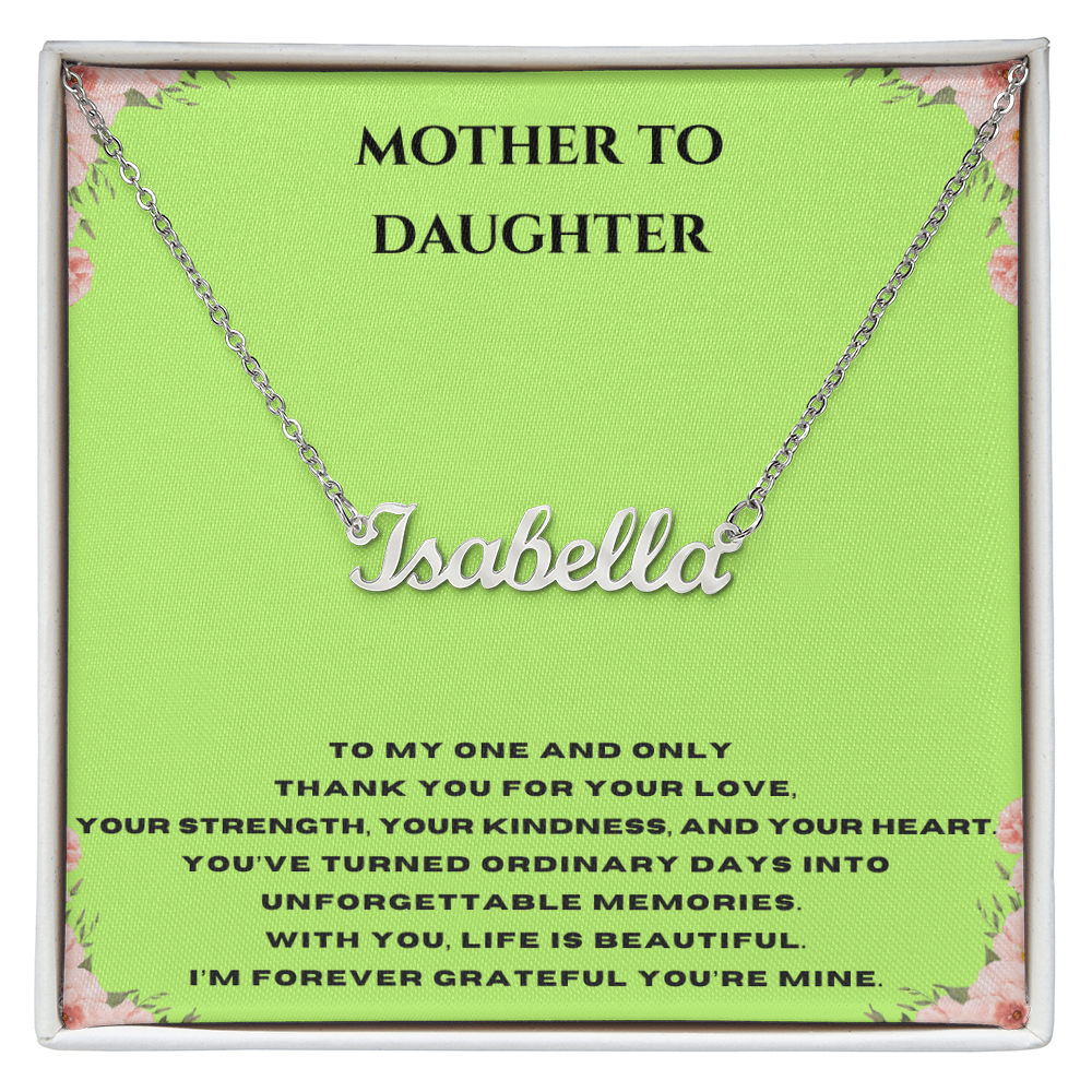 Custom Name Necklace For A Special Someone