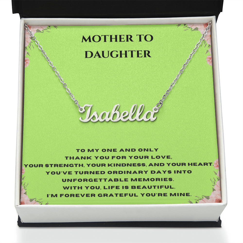 Custom Name Necklace For A Special Someone