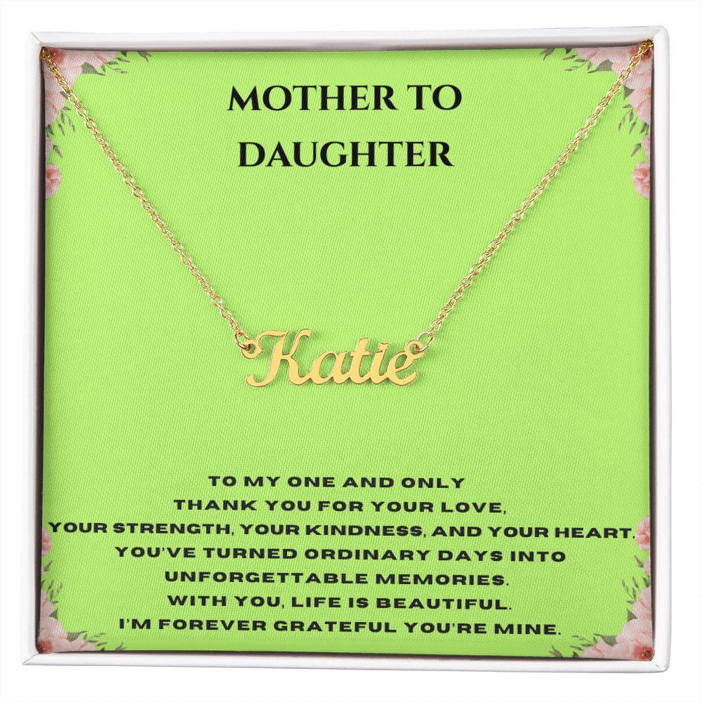 Custom Name Necklace For A Special Someone