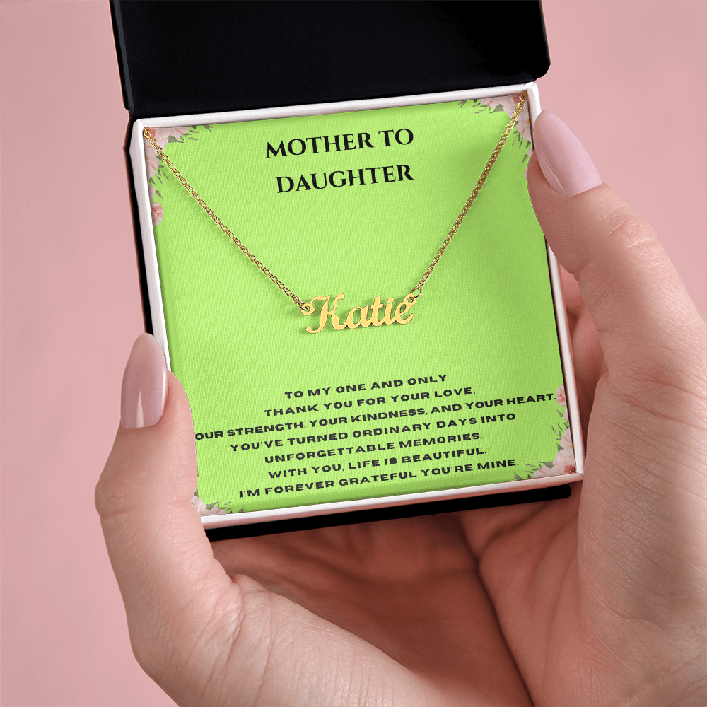 Custom Name Necklace For A Special Someone