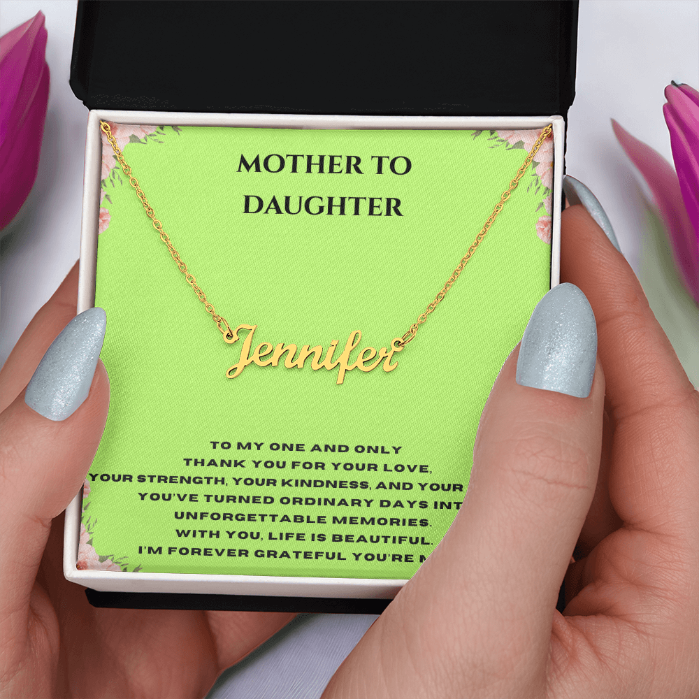 Custom Name Necklace For A Special Someone